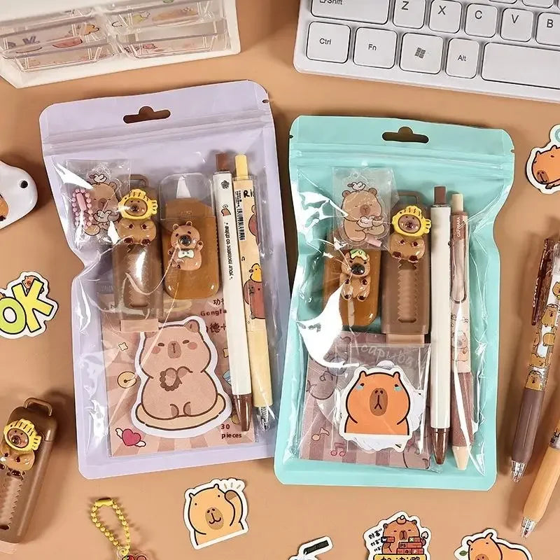 Cute Capybara Stationery Set – Fun School Supplies for Kids Kids Stationery Set Babs