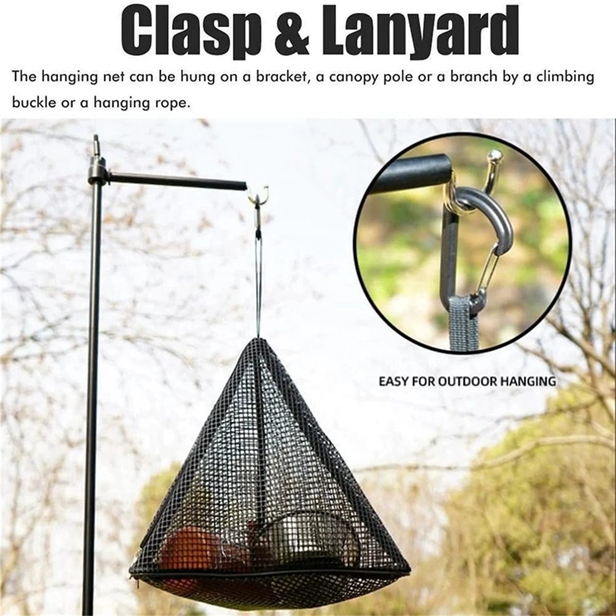Camping Hanging Mesh Drying Net – Foldable Outdoor Organizer Camping Drying Net Babs