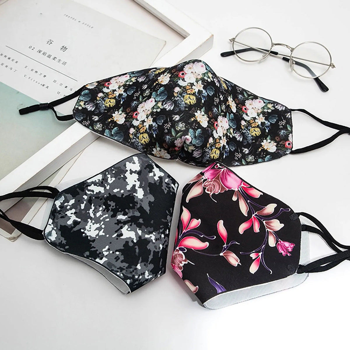 Cute Print Washable Face Mask – Unisex Cotton Outdoor Mask Printed Face Mask Babs