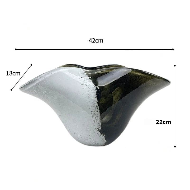 Modern Luxury Glass Vase | Minimalist Home Décor Flower Vase Decorative Glass Vase Babs Short