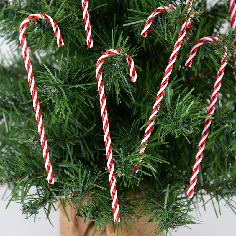 Acrylic Candy Cane Christmas Tree Ornaments | Xmas Pendants Christmas Tree Ornaments Babs