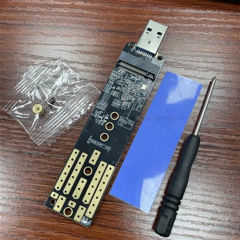 M.2 to USB 3.2 Gen2 SSD Adapter – JMS581DL NVMe & SATA SSD Adapter Card Babs