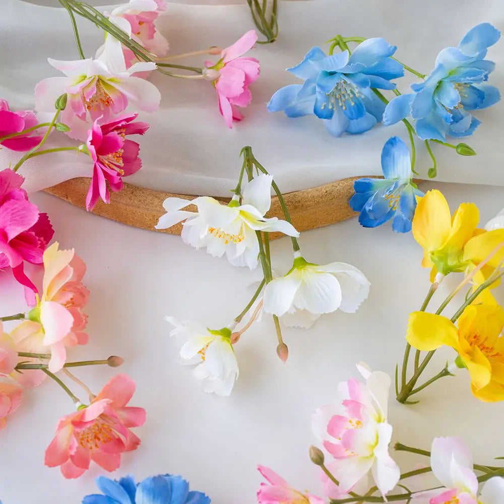 50/100Pcs Silk Artificial Jasmine Flowers – Wedding & Home Decor Artificial Flowers Babs