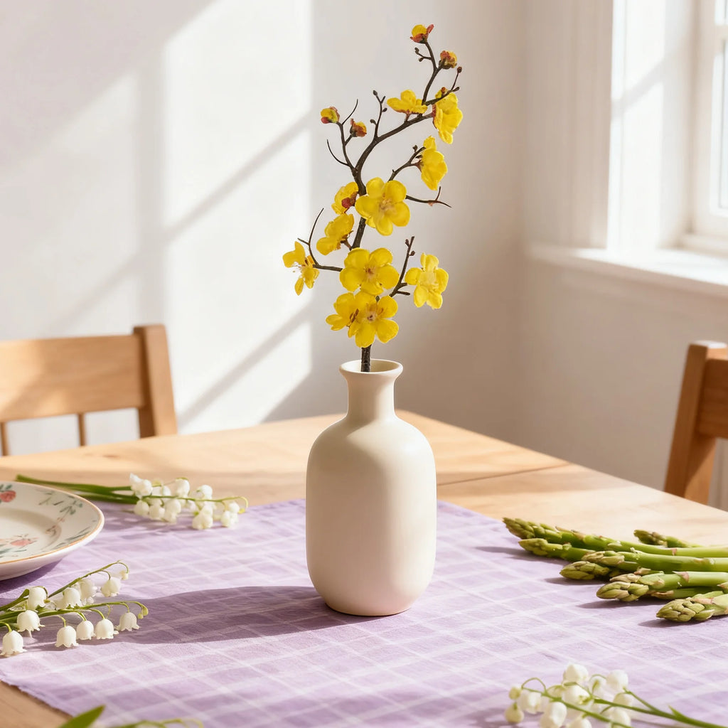 Artificial Silk Plum Blossom Branch – Spring Floral Décor Artificial Silk Branch Babs