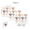 36Pcs Boho Heart Wall Stickers – Nursery & Bedroom Decals Wall Decal Stickers Babs Set-F