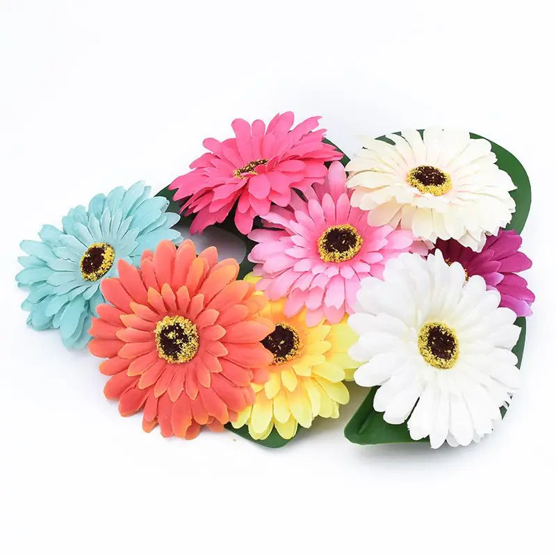 Silk Gerbera Artificial Flowers 50/100 Pcs – Wedding & Home Decor Artificial Silk Flowers Babs