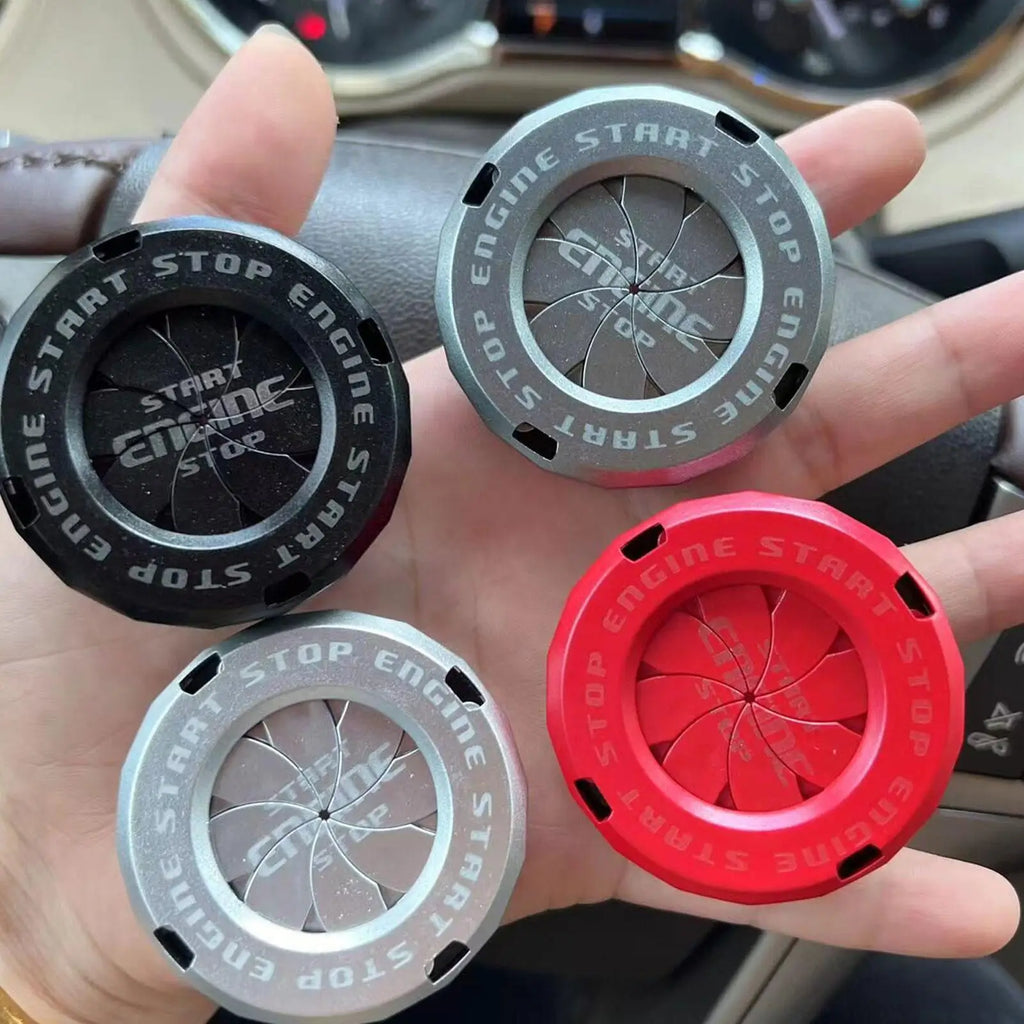 Car Engine Start Stop Button Rotatable Protective Cover Cap Car Interior Accessory Babs