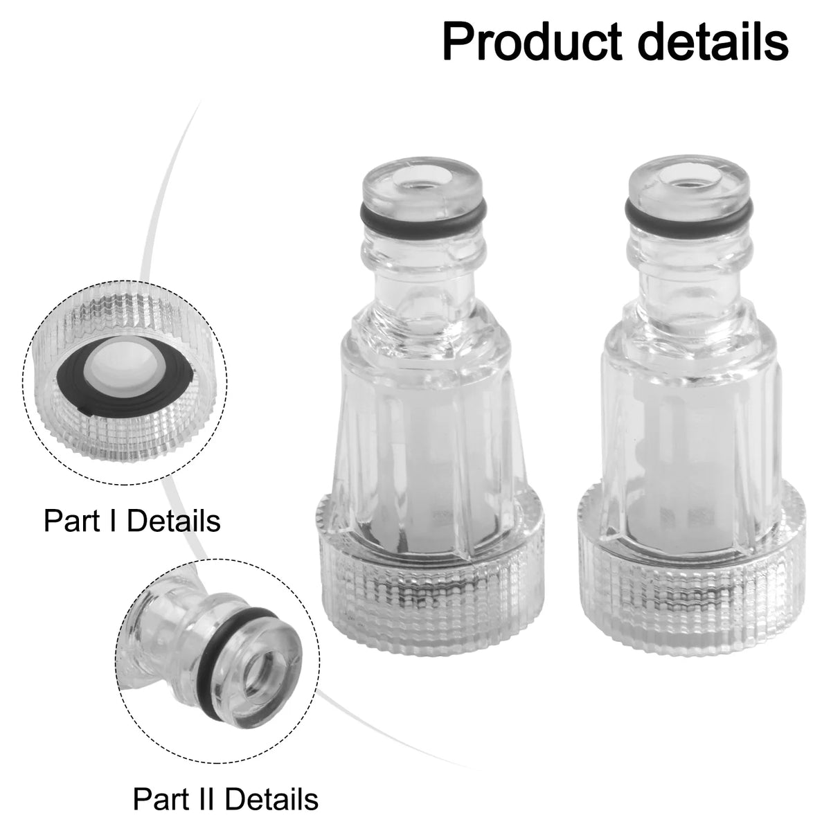2PCS Pressure Washer Water Filter Inlet Connector K2–K7 Pressure Washer Part Babs