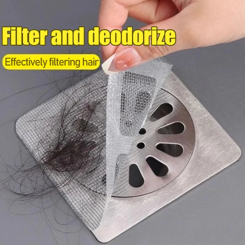 Bathroom Drain Hair Catcher Filter Stickers – 10/30/50 Pack Drain Hair Catcher Babs