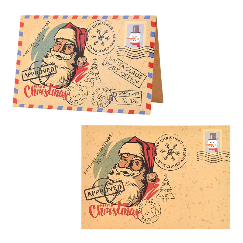 5-Pack Vintage Christmas Stamp Postcards & Greeting Cards Holiday Greeting Cards Babs 1