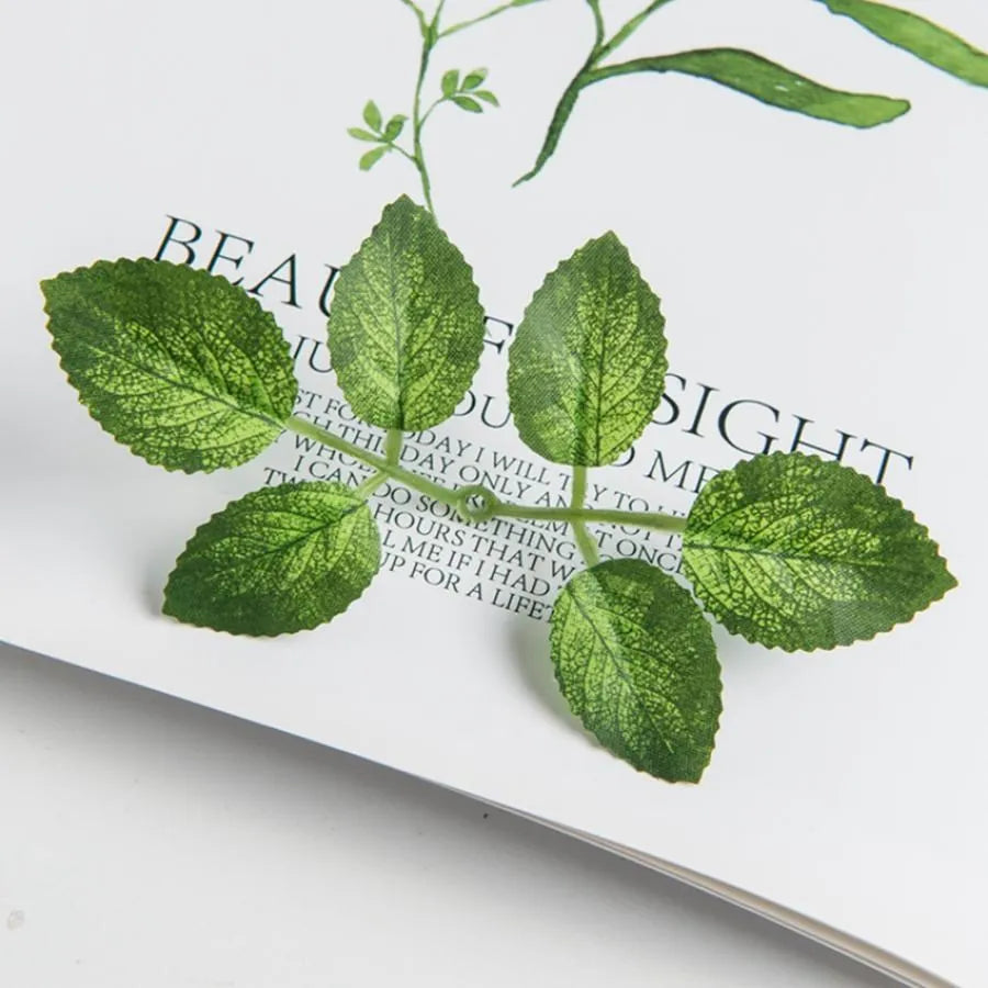 40/80 Pcs Silk Rose Leaves – Artificial Wedding & Home Decor Artificial Silk Leaves Babs