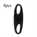 8pcs Anti-Theft Locking Zipper Clips – Universal Zipper Pulls Zipper Security Clips Babs black