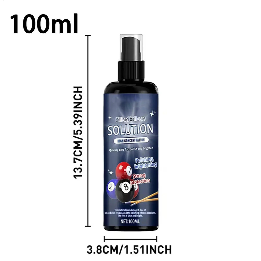 100ml Billiard Ball Cleaner Spray – Polish & Protect Pool Balls Billiard Ball Cleaner Babs