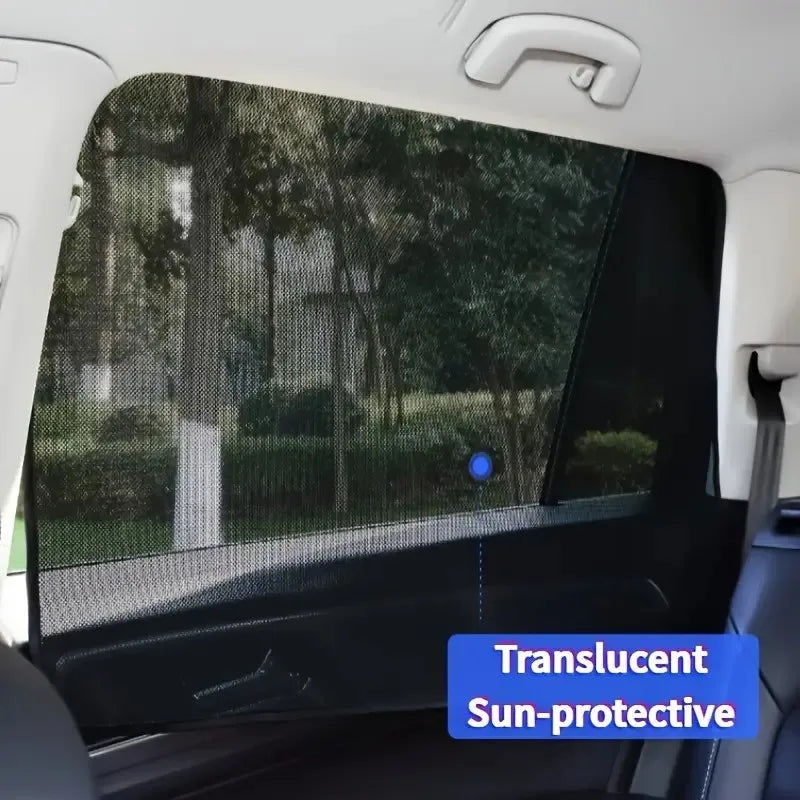 Magnetic Car Window Sunshade Mesh Curtain – UV Protection Car Window Sunshade Babs