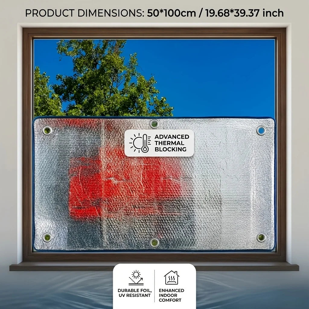Window Insulation Film – UV Blocking Solar Heat Shield Foil Window Insulation Film Babs