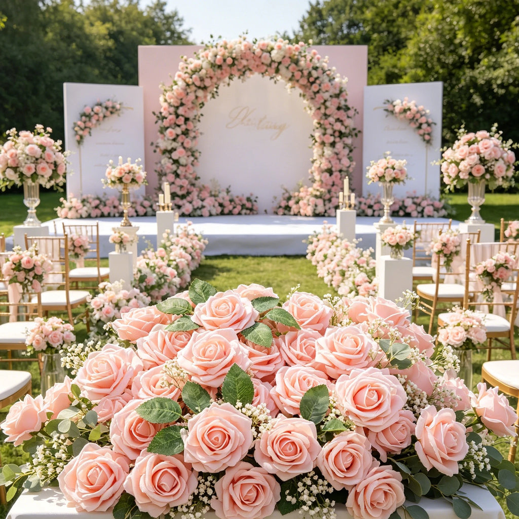 20/40Pcs PE Foam Artificial Roses – Wedding & Home Décor Artificial Flowers Babs