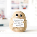 Positive Potato Crochet Kit – Quirky DIY Ornament Gift Crochet Craft Kit Babs Potato L