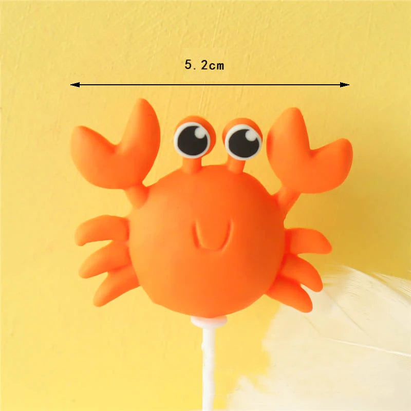 Marine Animal Cake Toppers – Ocean Birthday Party Decorations Cake Toppers Babs C