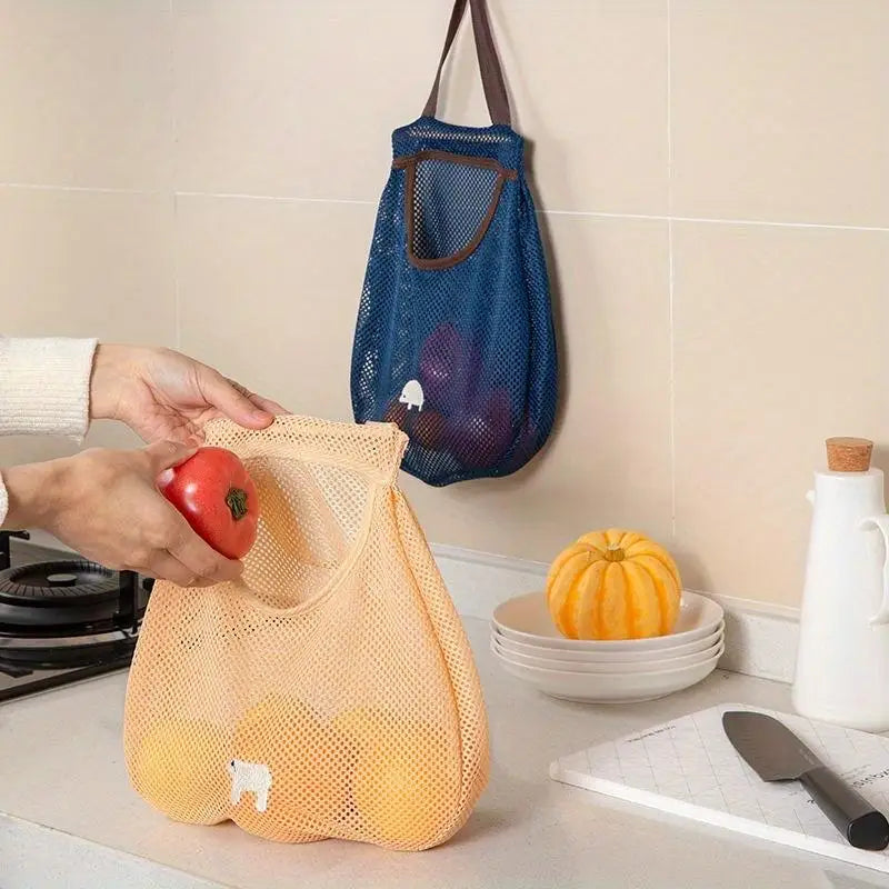 Reusable Mesh Storage Bag – Fruit, Veggie & Grocery Organizer Mesh Storage Bag Babs