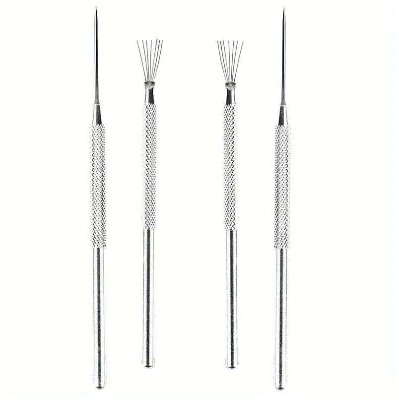4pc Pottery Clay Sculpting Tools – Feather Wire & Pro Needle Set Clay Sculpting Tools Babs 4pcs set