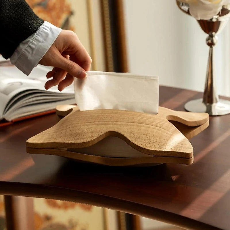 Butterfly Wooden Tissue Box Cover – Luxury Napkin Case Wooden Tissue Box Babs