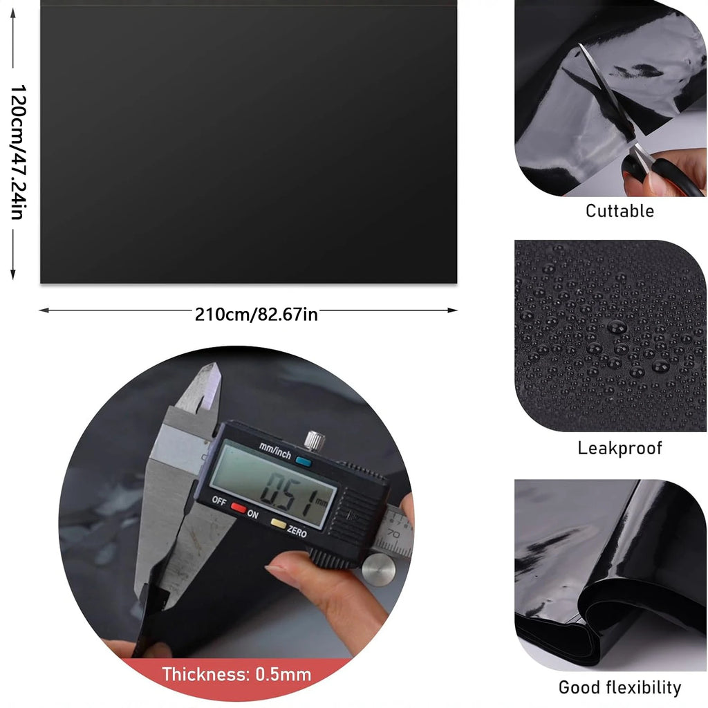 Fish Pond Liner Waterproof Geomembrane 1.2×2.1m – Black Pond Liner Babs
