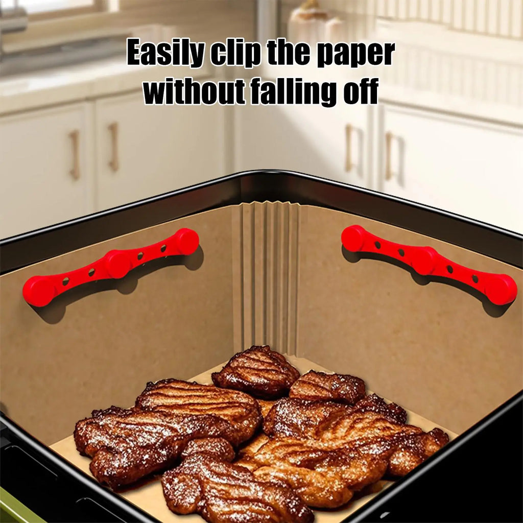 Air Fryer Silicone Magnetic Buckle | Reusable Baking Paper Clips Air Fryer Accessory Babs