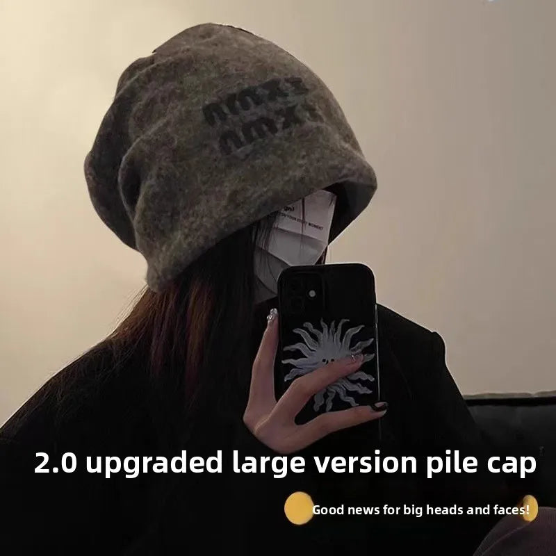 Grey Slouchy Beanie – Women's Oversized Winter Knit Hat Knit Winter Beanie Babs