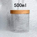 Clear Plastic Cosmetic Jars with Lids – Travel Storage Set Cosmetic Storage Jars Babs 500ML
