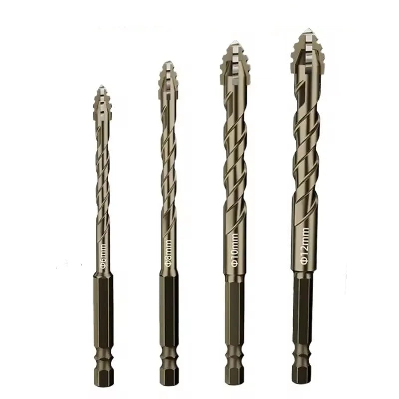 Carbide Four-Flute Eccentric Drill Bit – Glass Tile & Concrete Carbide Drill Bit Babs