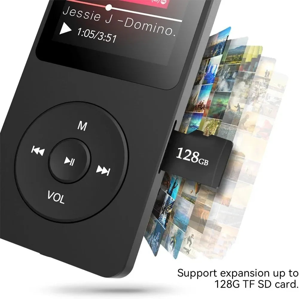KEBIDUMEI BT 5.0 MP3 MP4 Player | Speaker, FM, E-Book, 128GB TF Portable MP3 MP4 Player Babs