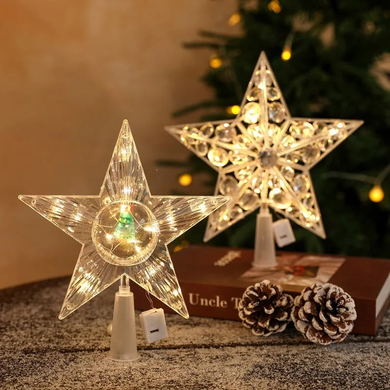 LED Star Christmas Tree Topper – Warm White Glow Décor Christmas Tree Topper Babs