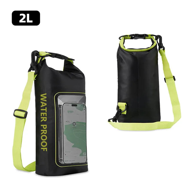 Waterproof Dry Bag 2L 5L Touch Screen PVC Outdoor Backpack Waterproof Dry Bag Babs 2L BG