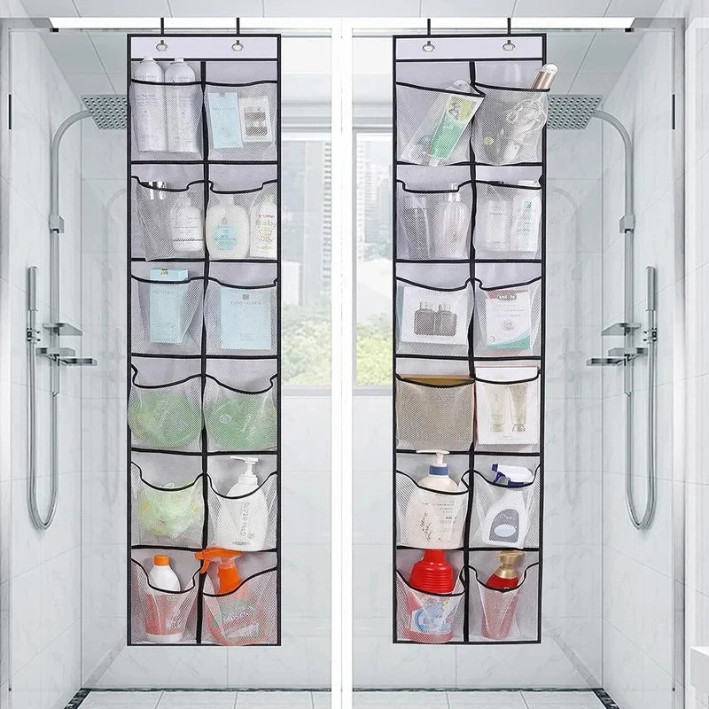 12-Pocket Door Hanging Shoe Organizer with Mesh Pockets Door Shoe Organizer Babs