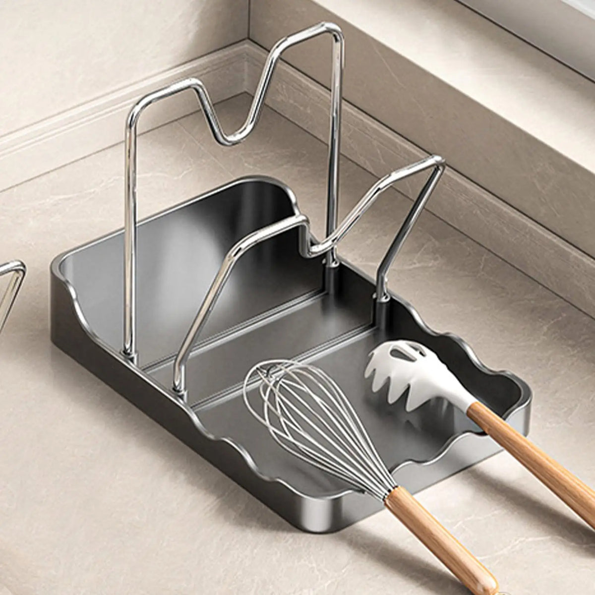 Pan Lid & Cutting Board Organizer | Rustproof Kitchen Rack Kitchen Lid Organizer Babs