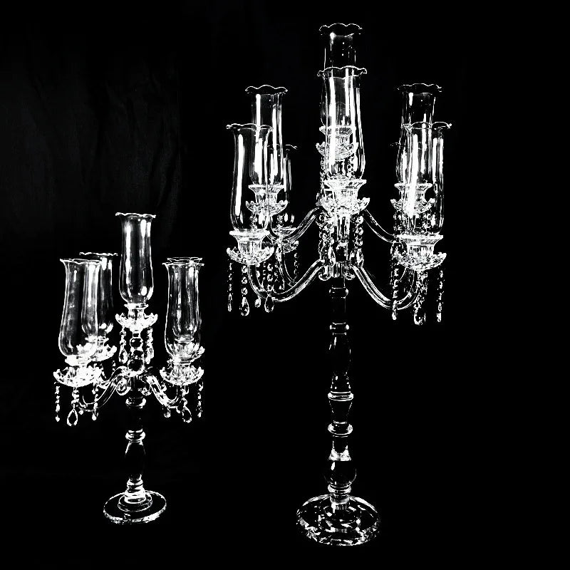 Crystal Candlestick Holder – Elegant Luxury Wedding Decor Crystal Candle Holder Babs