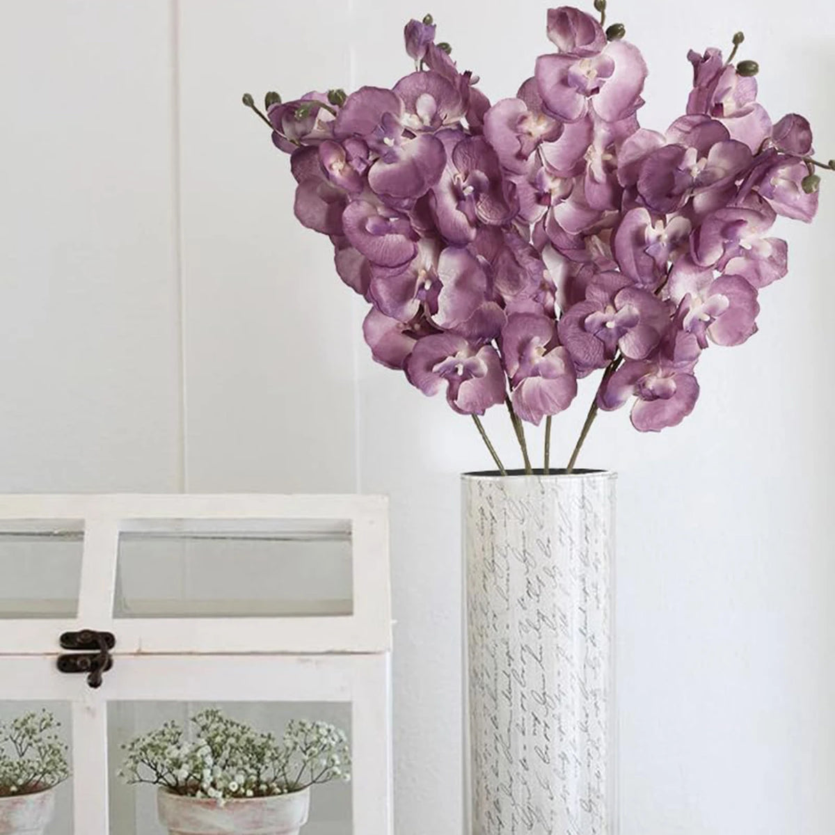 Silk Butterfly Orchid Artificial Flower Branch | Home & Wedding Artificial Flower Branch Babs