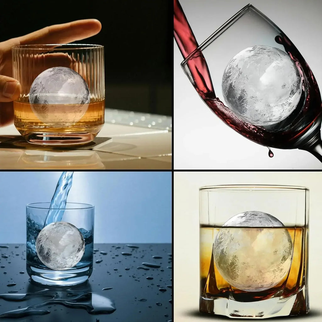 Round Ice Ball Mold – Slow-Melting Sphere Ice Cube Maker Ice Ball Mold Babs