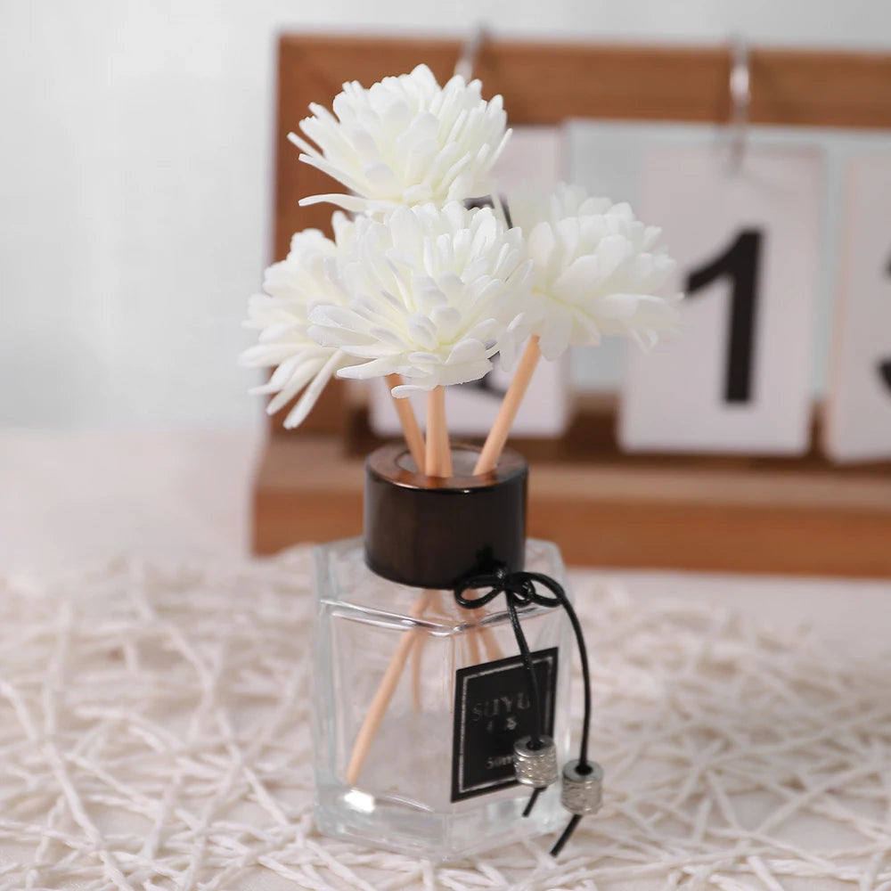 Snow White Artificial Foam Flowers 20/30 Pcs – Wedding & Home Decor Artificial Foam Flowers Babs White 20Pcs