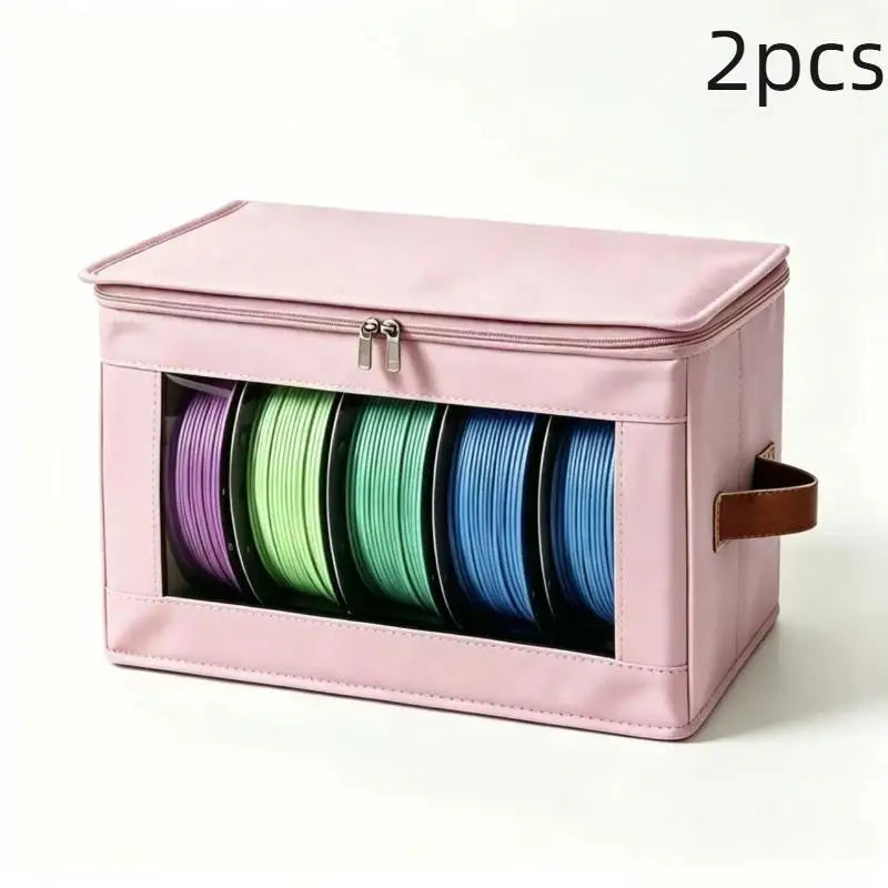 3PCS 3D Printer Filament Storage Bags – Dustproof Organizer Filament Storage Bag Babs Pink 2pcs