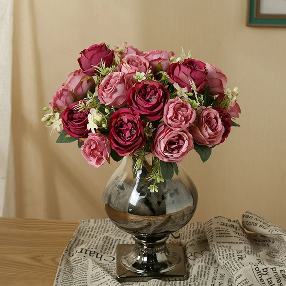 Silk Peony Bouquet – Artificial Flowers for Home & Events Artificial Flower Bouquet Babs