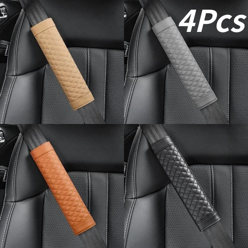 Universal PU Leather Car Seat Belt Cover Shoulder Pad Cushion Seat Belt Cover Babs