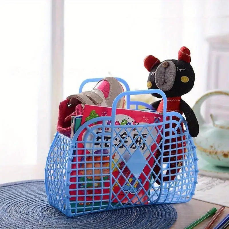 2-Pack Foldable Mesh Laundry Basket – Portable Plastic Wash Basket Foldable Laundry Basket Babs