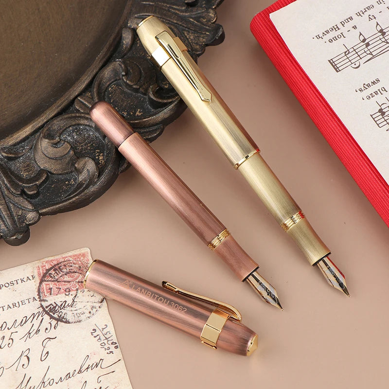 Antique Brass Pocket Rollerball Pen – Portable Gift Pen Rollerball Pen Babs