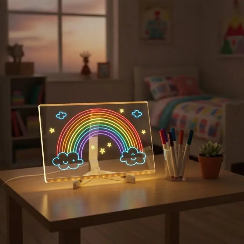 Kids Luminous Erasable Light-Up Drawing Board | Art & Message Light-Up Drawing Board Babs