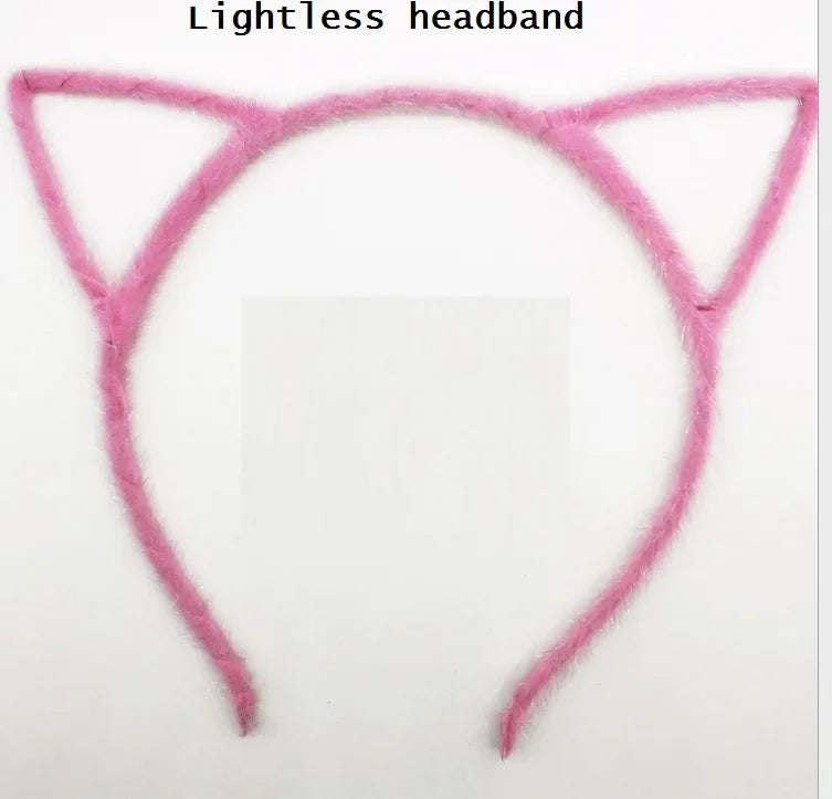 LED Cat Ear Headband – Flashing Glow Party Headwear LED Party Headband Babs 22