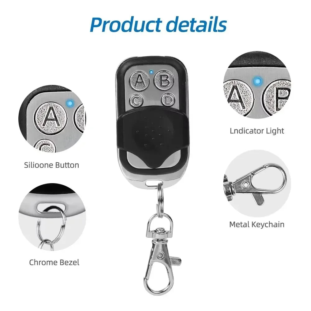 433MHz 4-Button Universal Garage Door Remote Duplicator Remote Control Duplicator Babs
