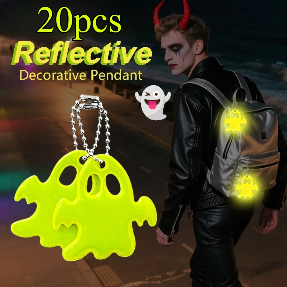 20-Piece Reflective Keychain Set – Halloween Party Favors Reflective Keychain Set Babs