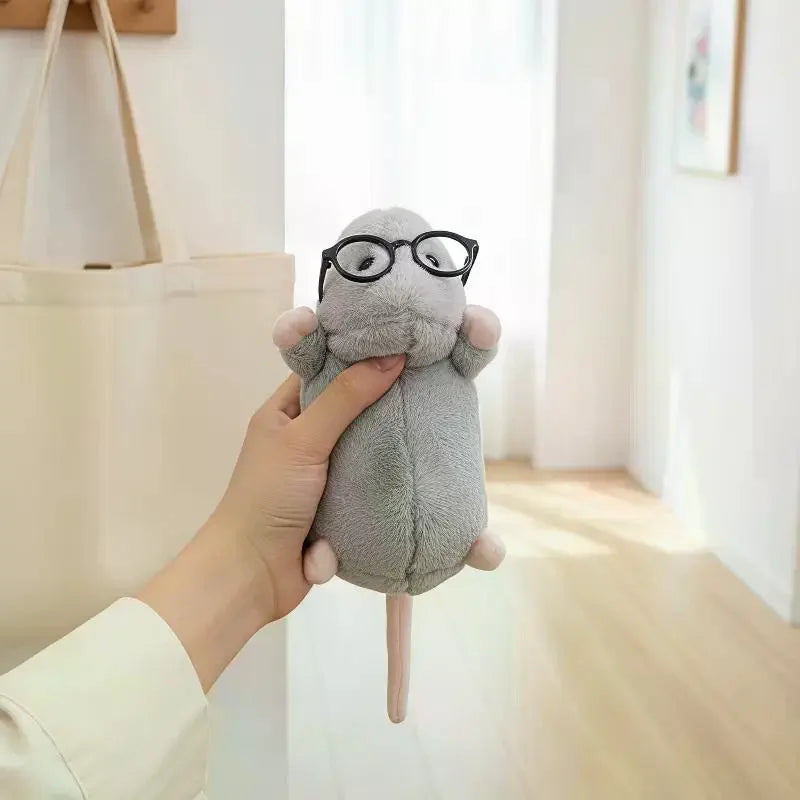 Cute Mouse Plush Pencil Case – Large Capacity Stationery Pouch Plush Pencil Case Babs