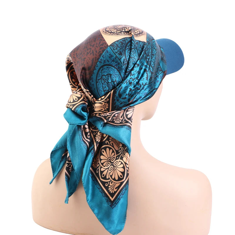 Women's Printed Satin Baseball Cap – Breathable Sun Hat Women's Sun Hat Babs